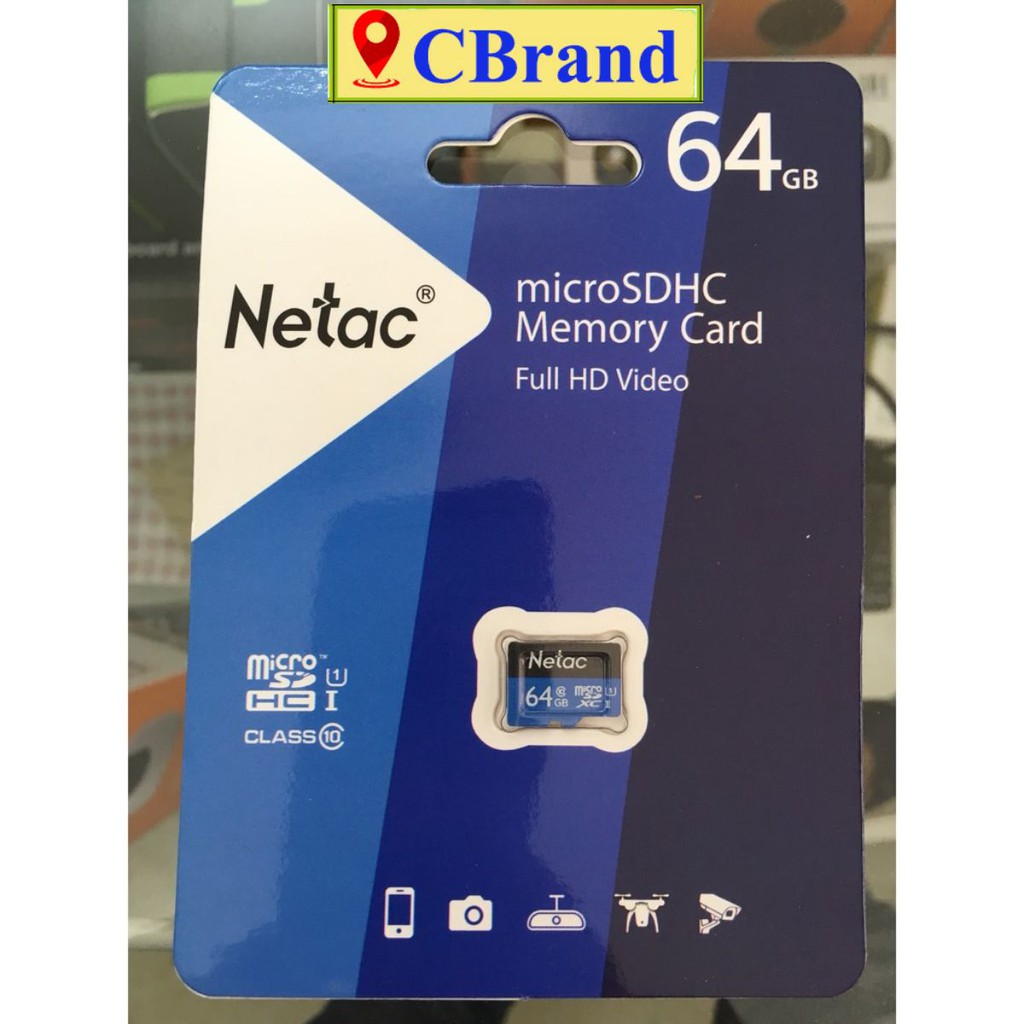 Thẻ Nhớ 64gb Netec Chính Hãng⚡️C.Brand