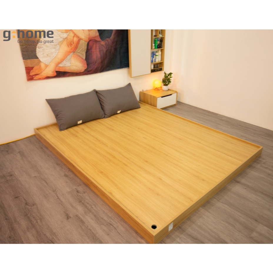 Giường Bệt Phong Cách Nhật Bản Gỗ MDF Nhập Khẩu Cao Cấp