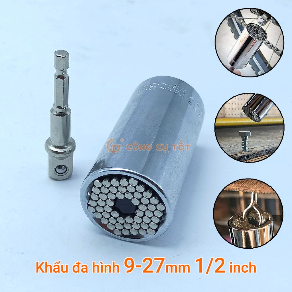 Khẩu đa hình 9-27mm ½ inch