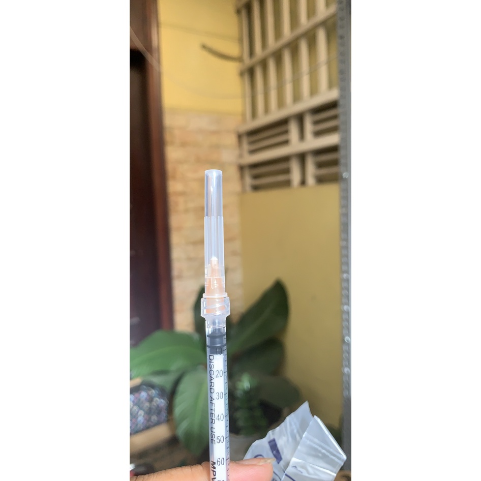 Bơm kim tiêm xilanh xoắn Luer-Lock tiết kiệm tinh chất tiêm prp lắp đầu kim meso 34G MPV 1ml 3ML 5ml 10ml