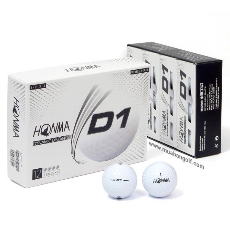 1 hộp Bóng Golf Honma D1, New 2021