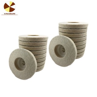 Combo 20 cái bánh nỉ đánh bóng Vinasum 4'' màu trắng
