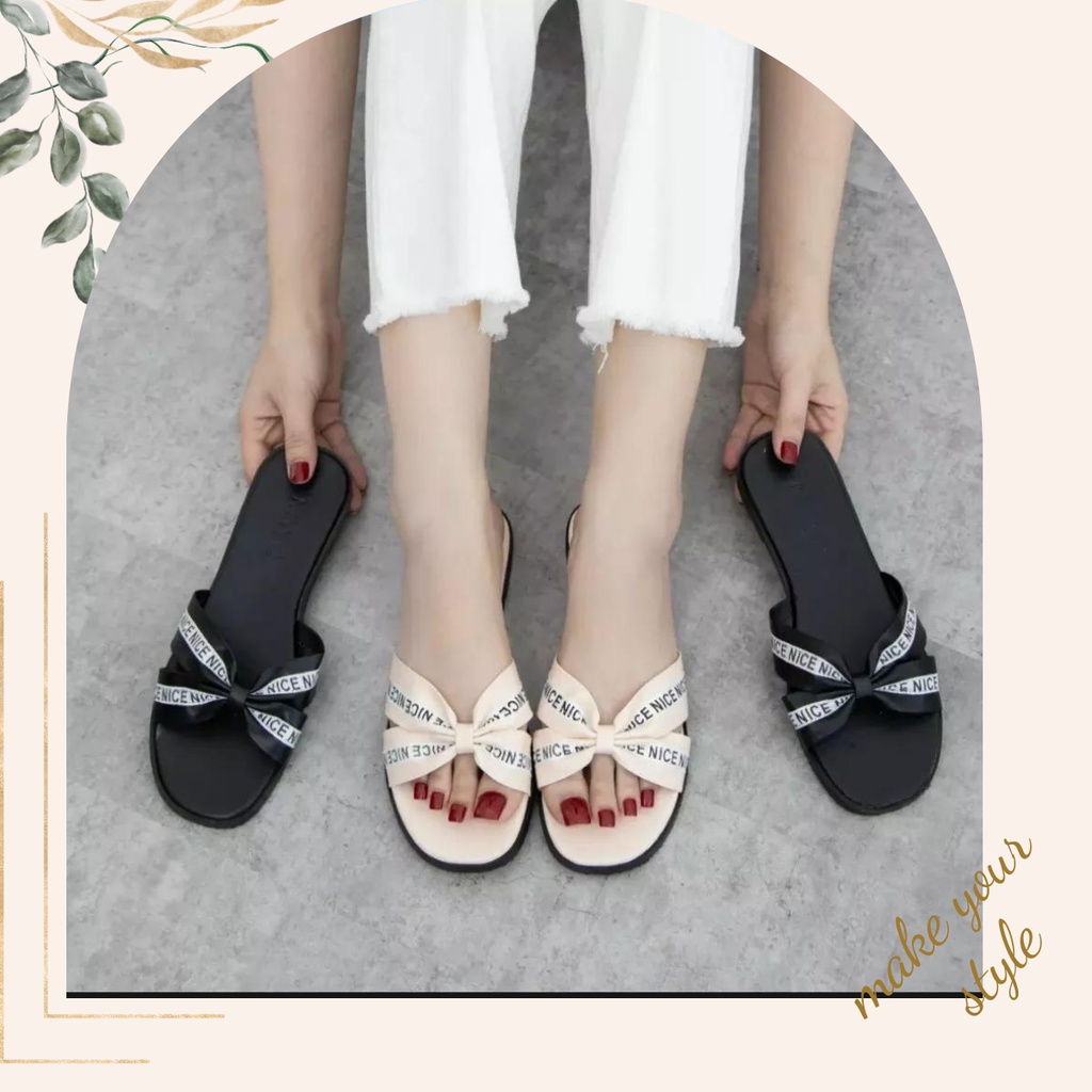 DÉP NỬ QUAI NGANG THỜI TRANG thắt chéo 2022 dd-0280