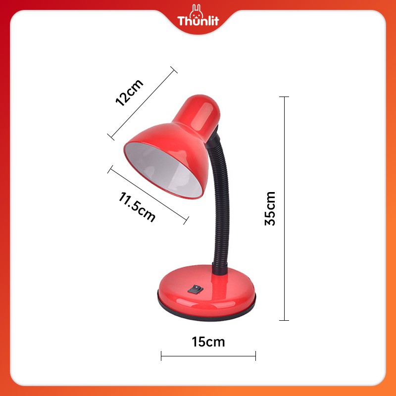 Đèn đọc Thunlit sách màu đỏ có thể điều chỉnh góc độ