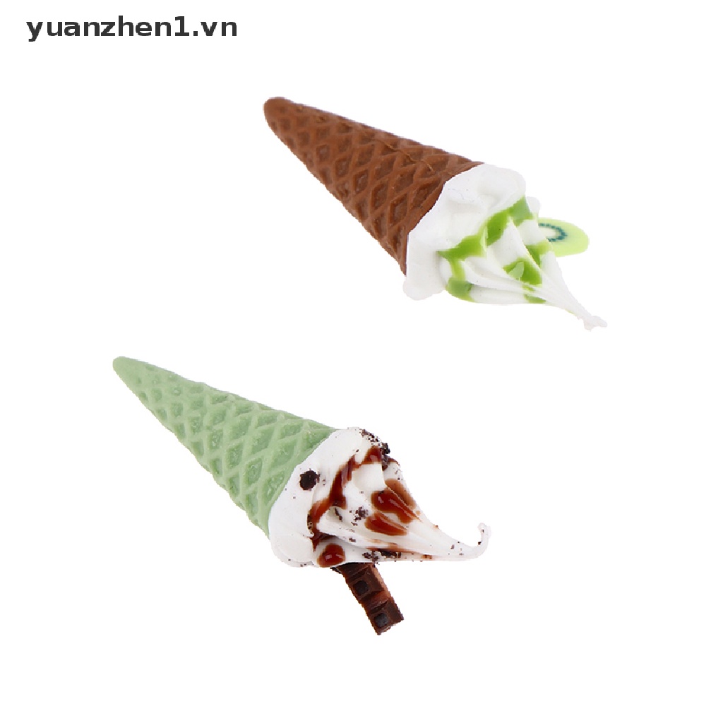 Zheng Nhà Búp Bê Đồ Chơi Thực Phẩm Và Cây Kem Mini Mô Phỏng Phong Cảnh Mini cone