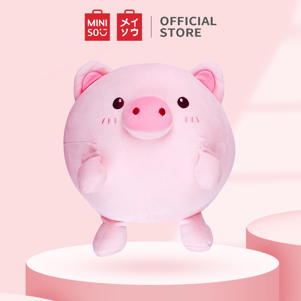 Đồ chơi thú nhồi bông cao cấp mềm mịn Gấu bông heo con Miniso