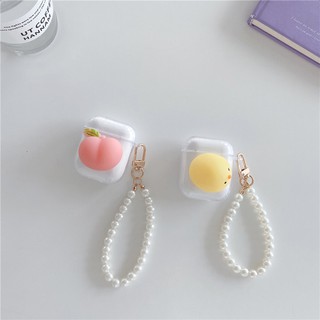 Apple Earphone Case AirPods Pro 1 2 Pinching Le Fart Peach Mặt dây chuyền tai nghe Case