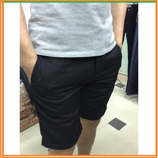 Quần Ngố Nam màu Đen chất liệu vải âu hàng cao cấp