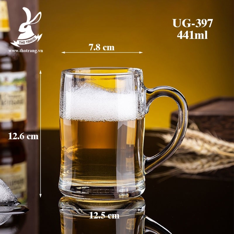 Ly Thủy Tinh Uống Bia Cao Cấp Union Glass UG-397 Nhập Khẩu Thái Lan