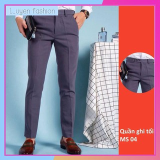 Quần Âu Nam Vải Tuyết Mưa Dáng Slimfit Chuẩn Thiết Kế Hàn Quốc