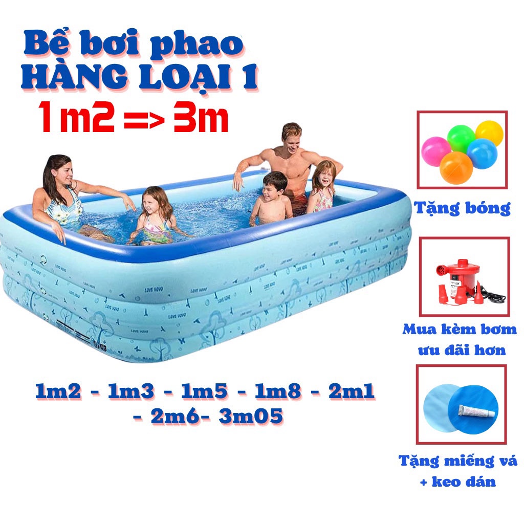 Bể bơi cho bé, Hồ bơi cho bé 2 lớp SIÊU TO, SIÊU DÀY - HÀNG LOẠI 1