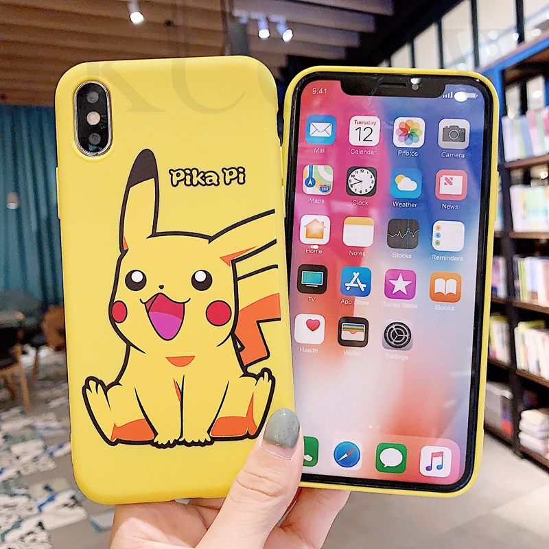 Ốp điện thoại mềm hình Pikachu hoạt hình cho iPhone 11 Pro Max XS MAX XR X 7 8 6 6S Plus SE 2020