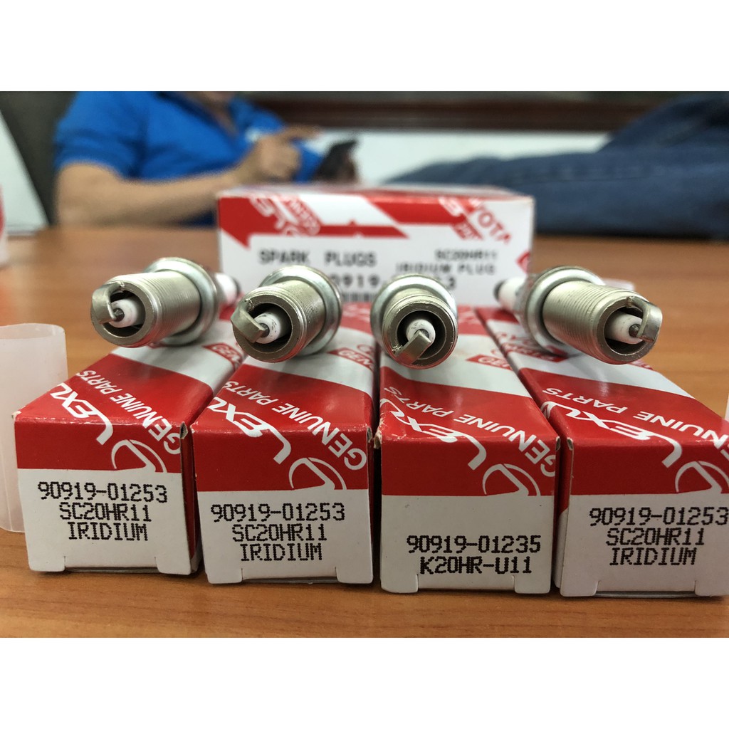 Bộ 4 Bugi Denso Toyota Vios Camry Corolla Altis Matrix Prius Wish