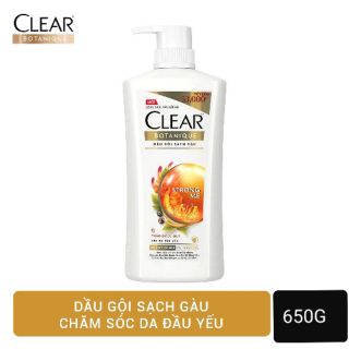 Dầu gội trị gàu Clear Botanique 9 thảo dược quý 650g