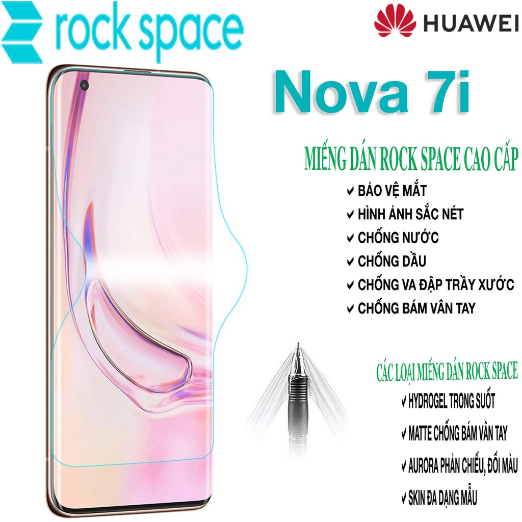 Miếng dán PPF Huawei Nova 7i cao cấp rock space dán màn hình/ mặt sau lưng full bảo vệ mắt, tự phục hồi vết xước,…