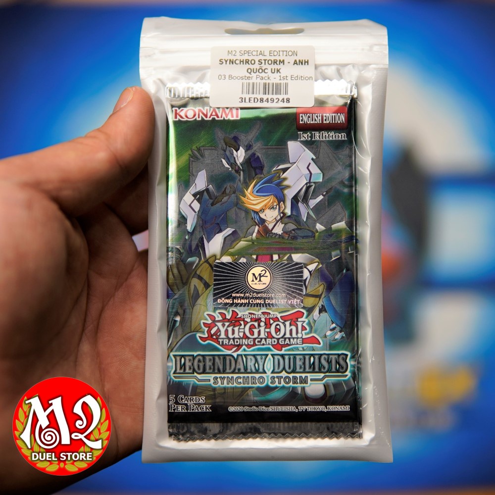 Gói thẻ bài Legendary Duelists: Synchro Storm Yugioh M2 Special Edition - Gồm 3 Booster Packs 1st Edition