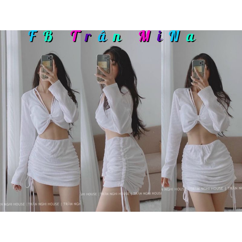 SET 3 MÓN CỘT DÂY CHÂN VÁY RÚT- CHUẨN HÌNH SÀN - A0