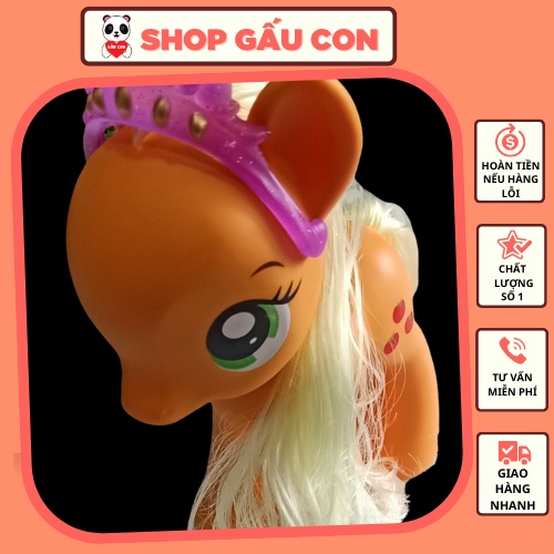 Đồ chơi trẻ em Ngựa Pony- nhân vật phim hoạt hình My Little Pony bằng nhựa cao cấp Gấu Con