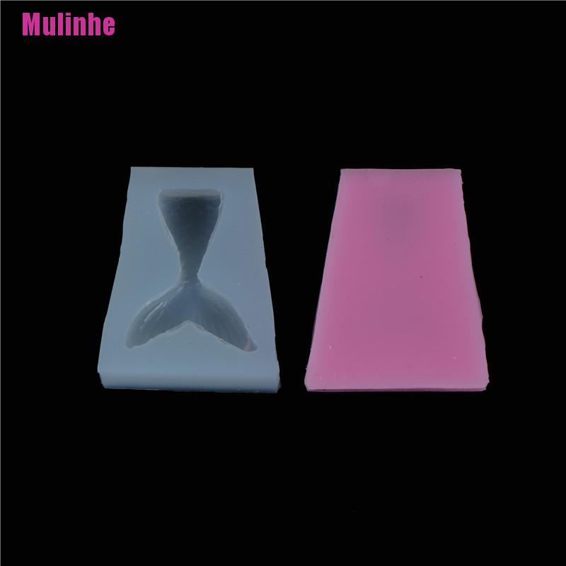 Khuôn silicone làm bánh kẹo xà phòng tạo hình đuôi nàng tiên cá độc đáo đa năng