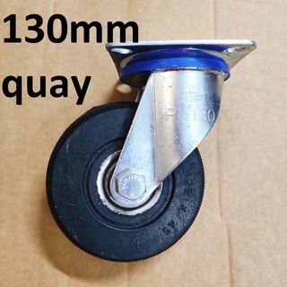 Phi 125mm-Bánh xe đẩy chịu lực cao, đường kính 125mm, bánh gang, viền cao su-Giadung24h