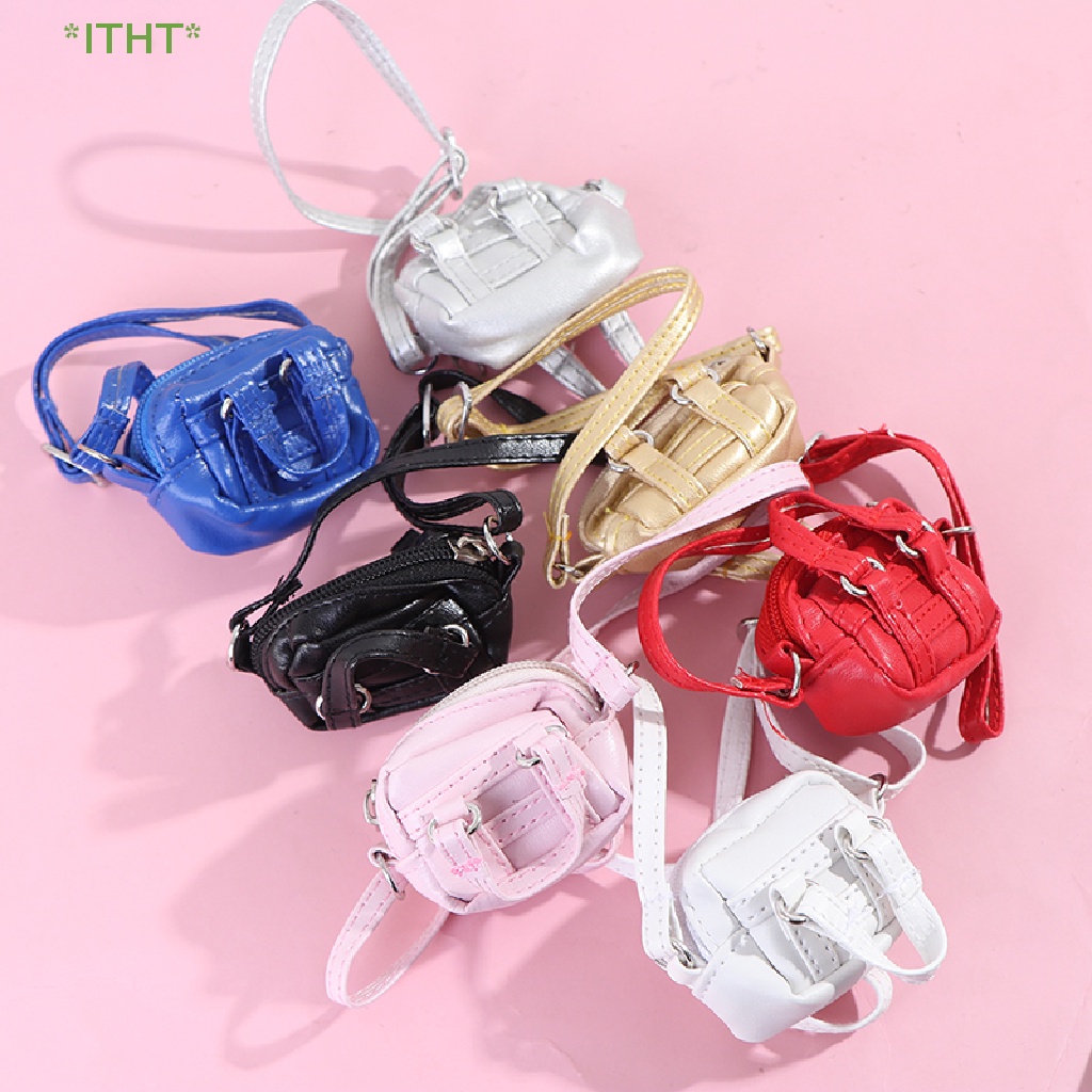 1 Túi Xách Đeo Vai Bằng Da Cho Búp Bê Tỷ Lệ 1 / 6 1 / 6 Mới
