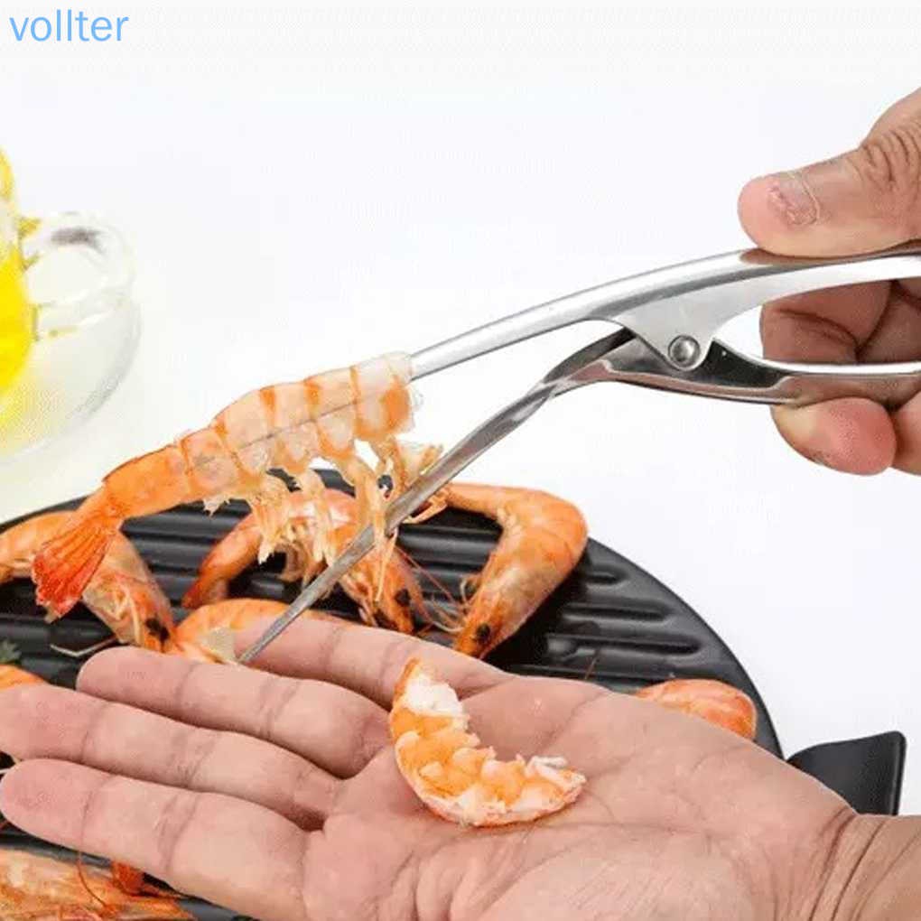 Dụng Cụ Lột Vỏ Tôm Tiện Lợi Bằng Thép Không Gỉ