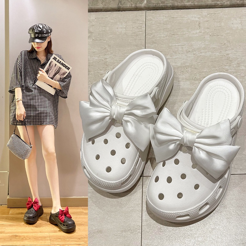 Sục y tá đế dày 7cm, Dép cross siêu nhẹ chống trượt, đi mưa, chống trơn