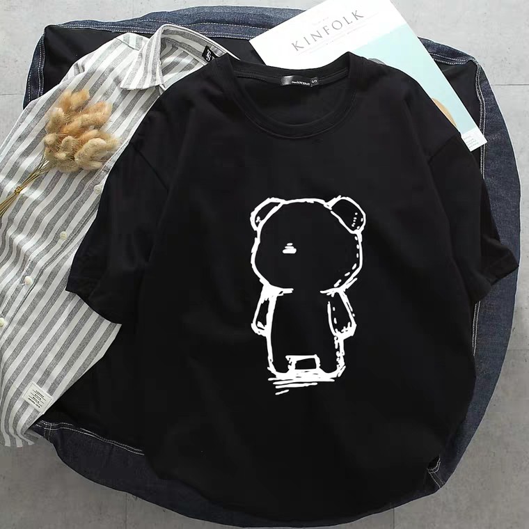 Áo Thun Tay Lỡ Gấu Teddy Dễ Thương Đáng Yêu - Form Rộng Freesize | BigBuy360 - bigbuy360.vn