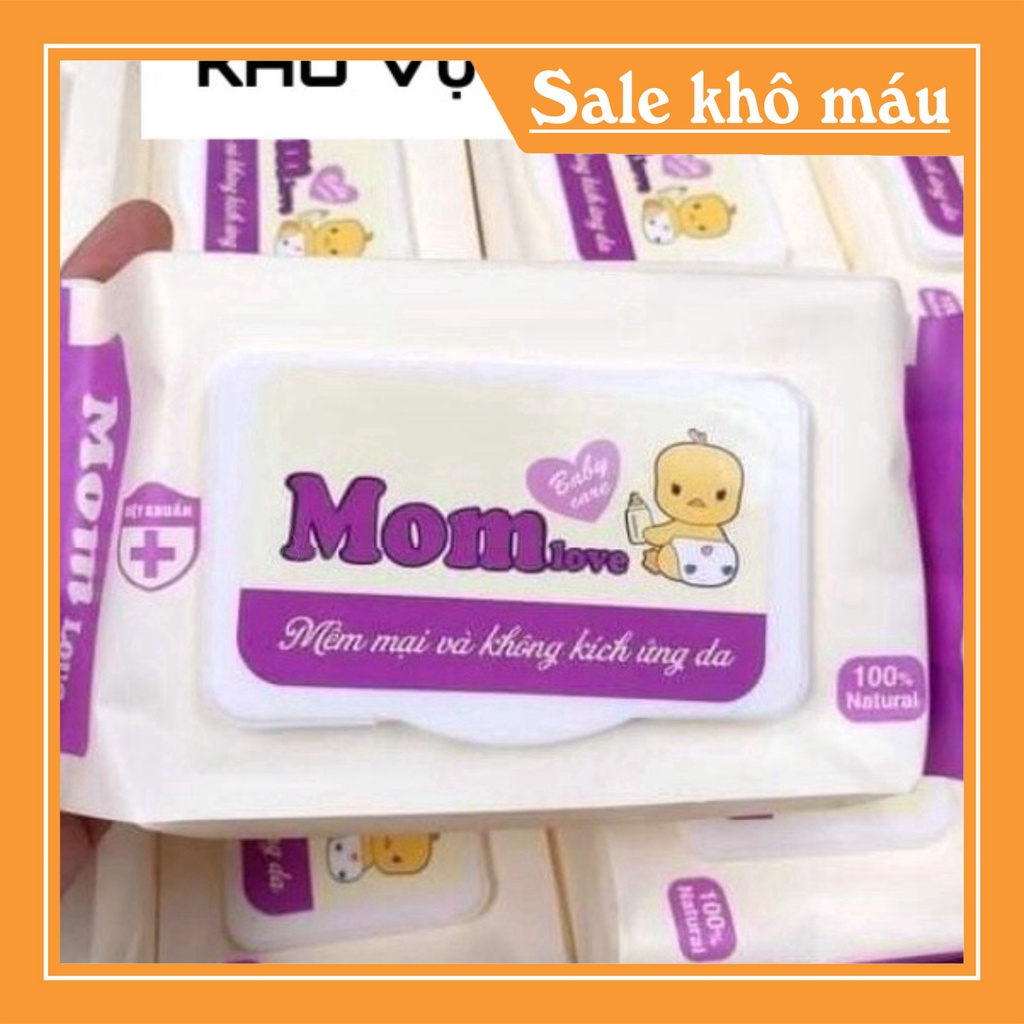 [Freeship] Gói khăn ướt Mom Love dùng cho các bé - An toàn, không mùi, không gây kích ứng da