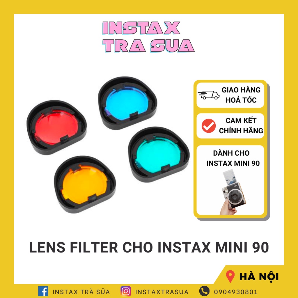 Lens Filter Màu Dành Cho Máy Chụp Ảnh Lấy Liền Instax Mini 90