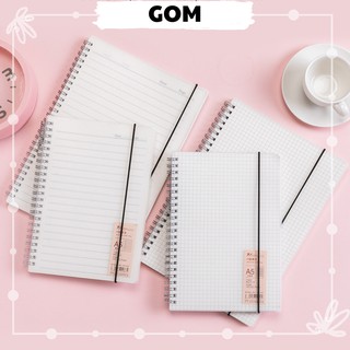 Sổ Tay Còng Binder Nhựa Cứng Nhiều Size, phụ kiện sổ planner Bullet journal