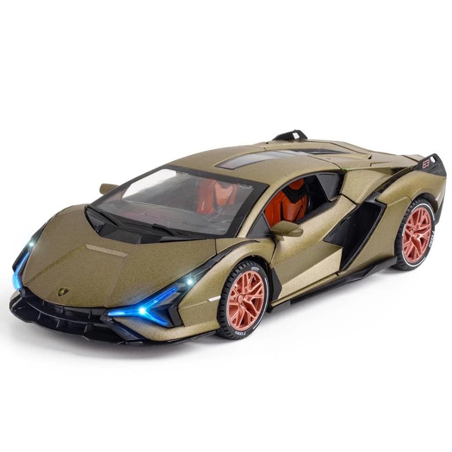 Tỷ lệ 1:24 Xe mô hình kim loại Lambo Lighting Sian FKP 37