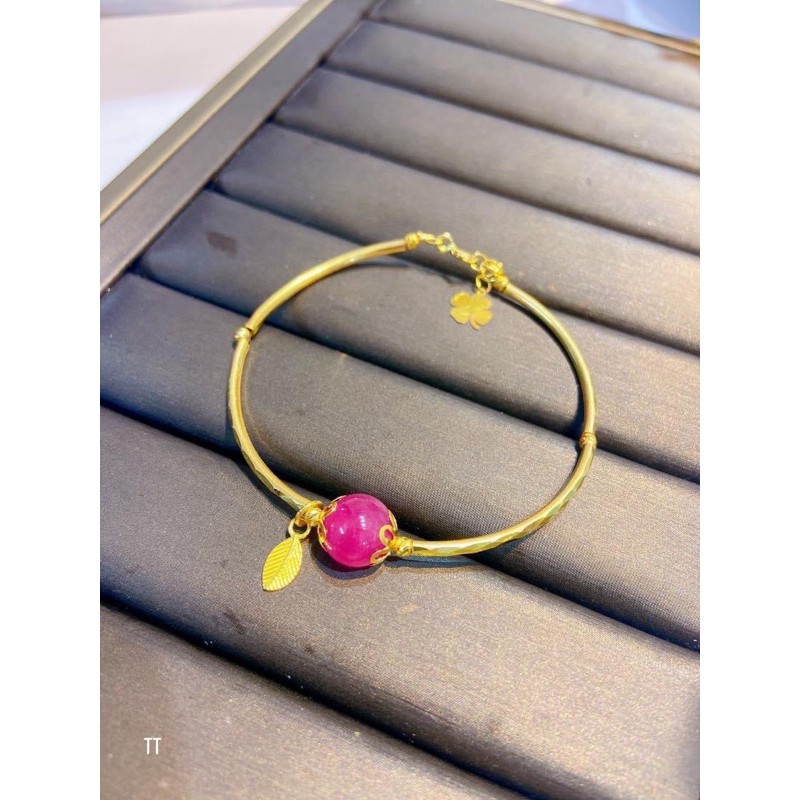 Bộ trang sức đá ruby mix gold 10