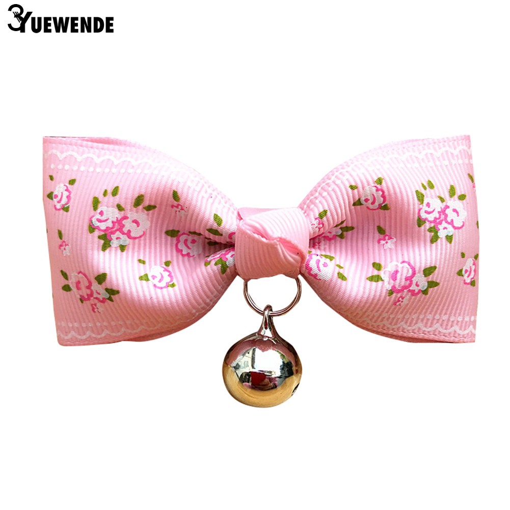 Vòng cổ đính nơ và chuông đáng yêu cho thú cưng