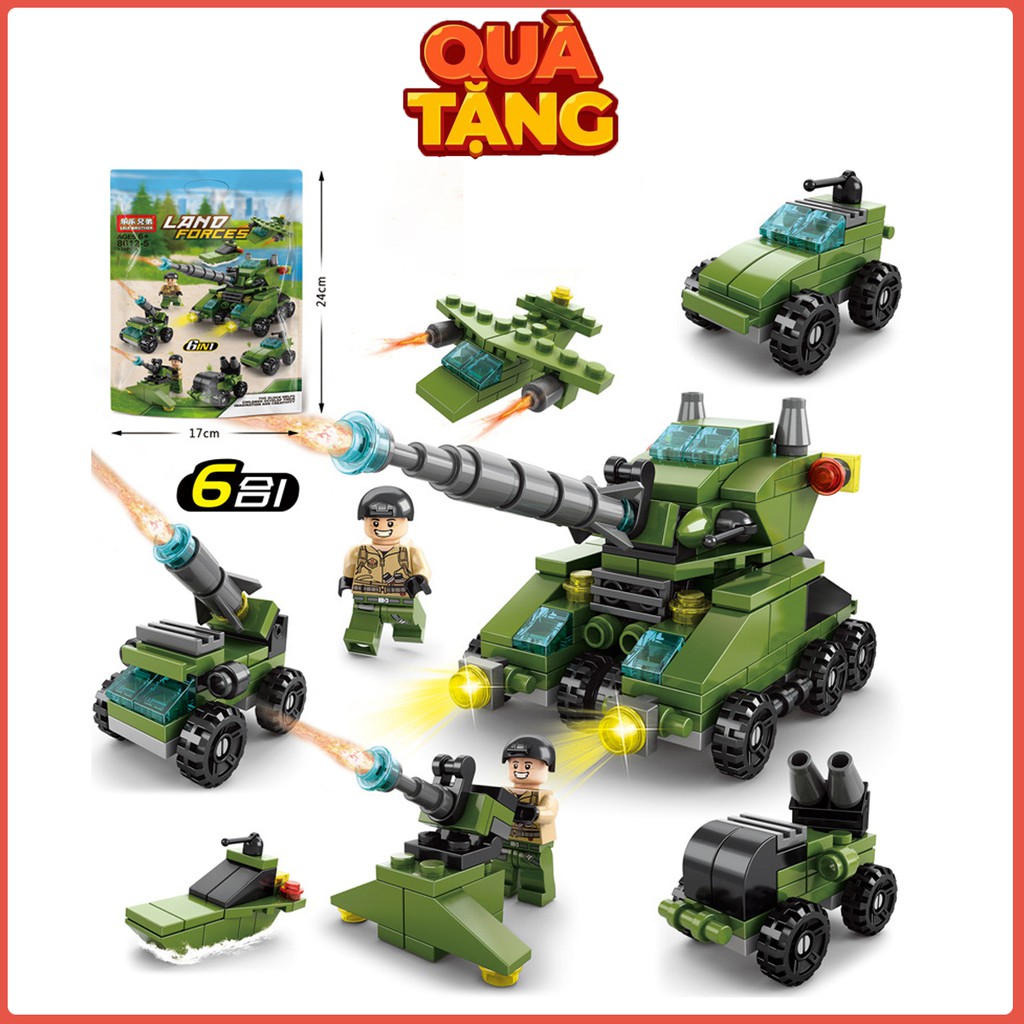 [MUA 2 TẶNG 1] Combo 2 Bộ Đồ Chơi Lego Cảnh Sát SWAT 500 Tặng Bộ Đồ Chơi Lắp Ráp Lego Xe Tăng