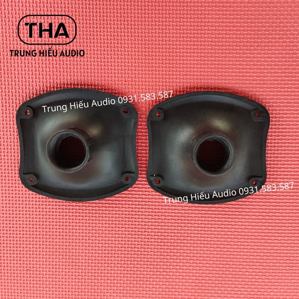 Họng Loa Treble 12.5x12.5 cm 250 350 450 Ren Xoáy Hàng Nhập TQ, Nhựa ABS, Phểu Loa Treble Trung Hiếu Audio (Giá 1 Cặp)