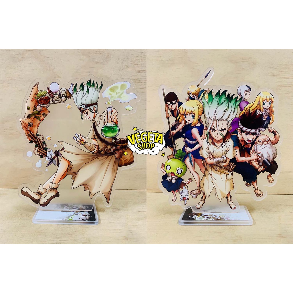 Mô Hình Tượng Standee Acrylic Mica 2 mặt - Dr Stone Dr.Stone - Senku Taiju Yuzuriha Tsukasa Gen Hyoga Ryusui Francois