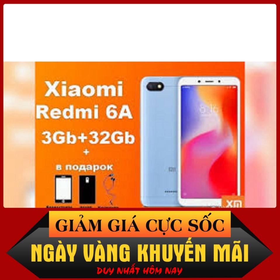 GIÁ HẤP DẪN  điện thoại Xiaomi Redmi 6a 2sim ram 3G rom 32G mới Chính hãng, Có sẵn Tiếng Việt GIÁ HẤP DẪN