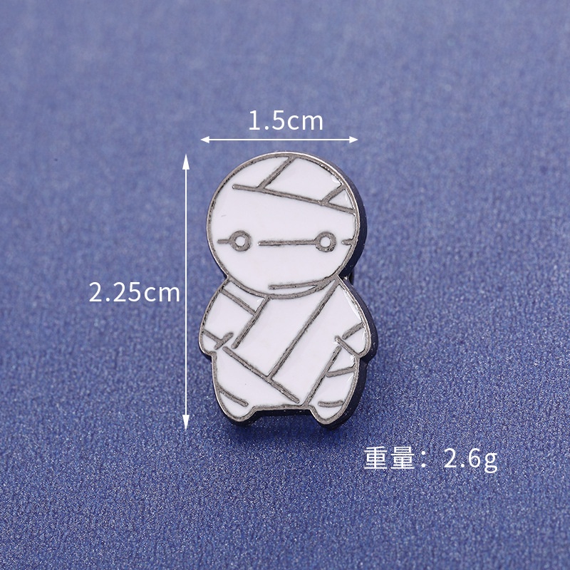 Ghim Cài Áo Kim Loại Hình Ma Hoạt Hình Phong Cách Halloween Độc Đáo