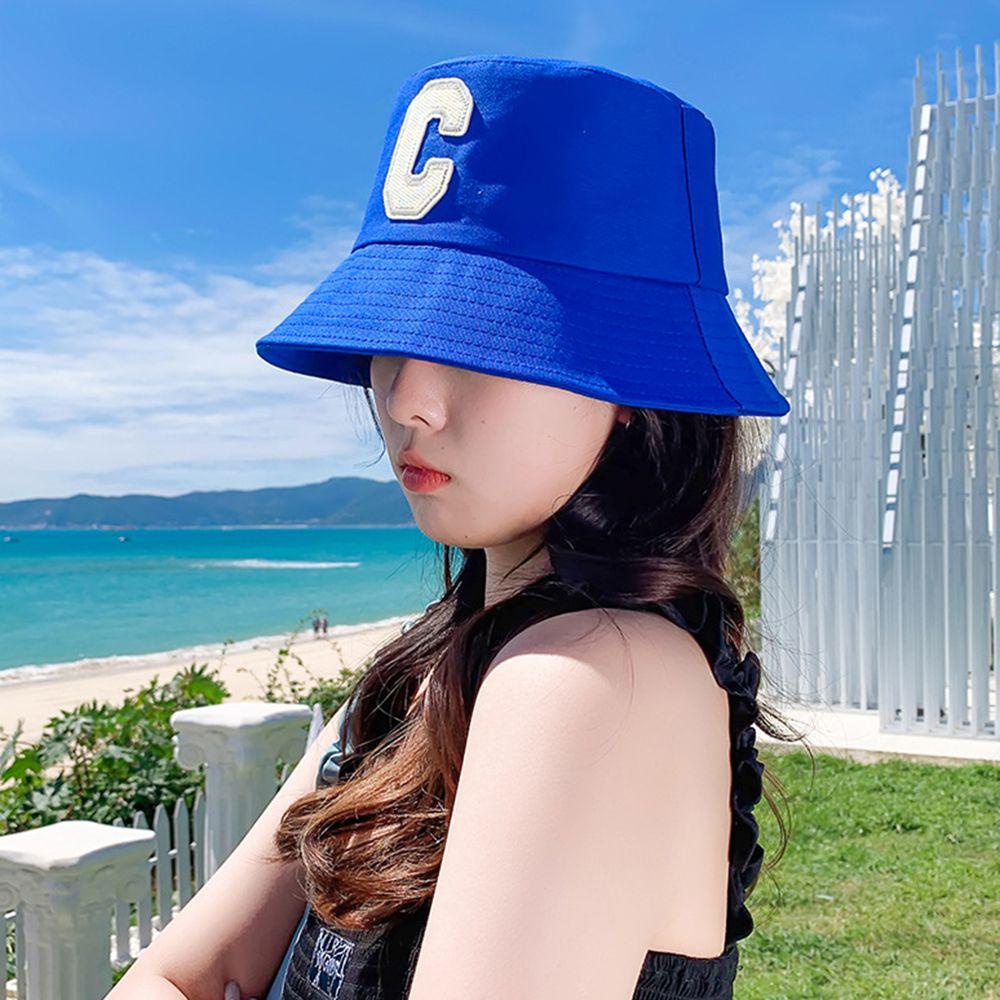 QQMALL Nón Vành Cotton Màu Sắc Đơn Giản Thời Trang Hàn Quốc