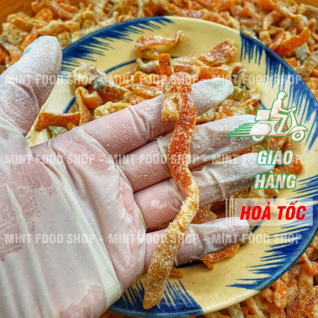 Quất Trần Bì Sấy Cam Thảo - Vỏ Quýt Xi Muội Lon 500Gram