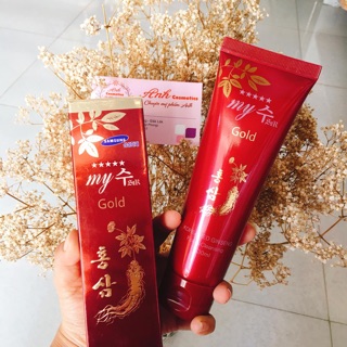 Sữa rửa mặt sâm đỏ mygold hàn quốc date mới