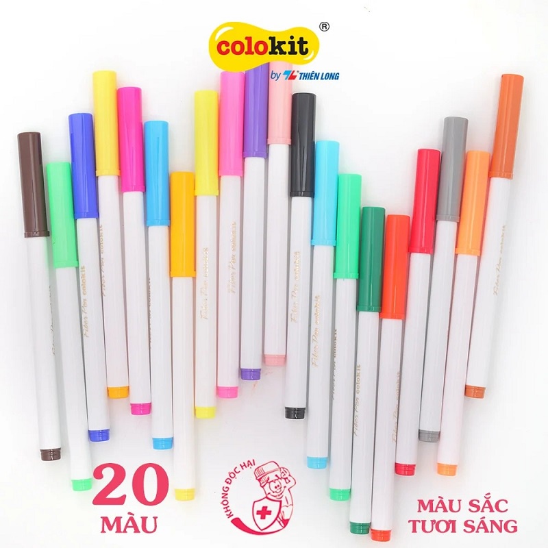 Bút lông màu Fiber Pen Colokit FP-C03 / Bút màu Thiên Long cao cấp