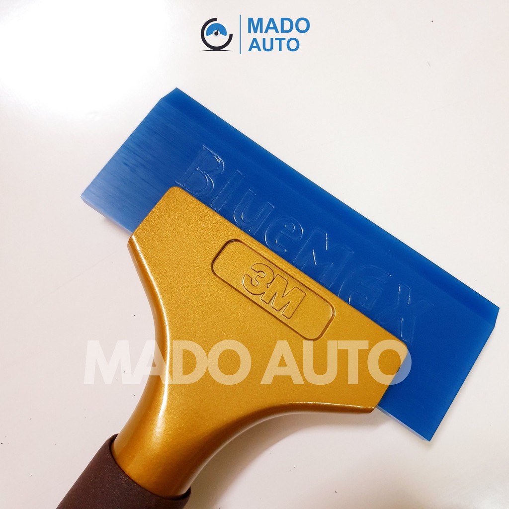 Gạt BLUEMAX tay kim loại dài màu VÀNG ĐỒNG dán Film cách nhiệt ô tô nhà kính MADO AUTO