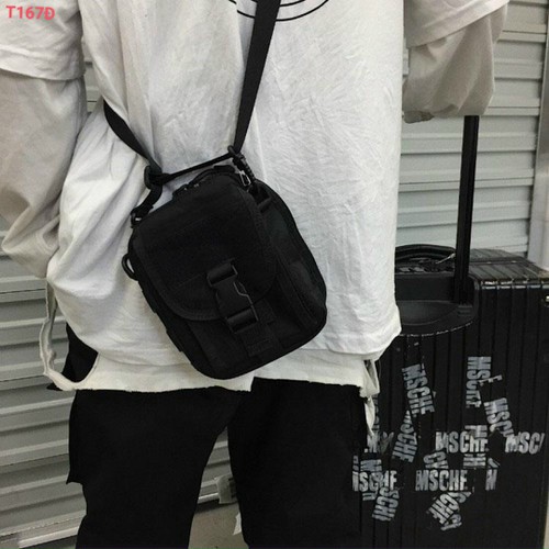 ✨ Giá Hủy Diệt ✨ Balo Cặp Đeo chéo Thời Trang Cho Nam Hàng Đẹp vải bố khóa gài dây dù thu được. | BigBuy360 - bigbuy360.vn