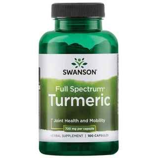 Viên Uống Hỗ Trợ Dạ Dày, Làm Đẹp Da Full Spectrum Turmeric 720mg 100 viên Swanson của Mỹ