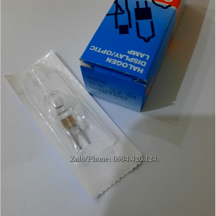 Bóng đèn sinh hóa Osram 64258 12V 20W G4