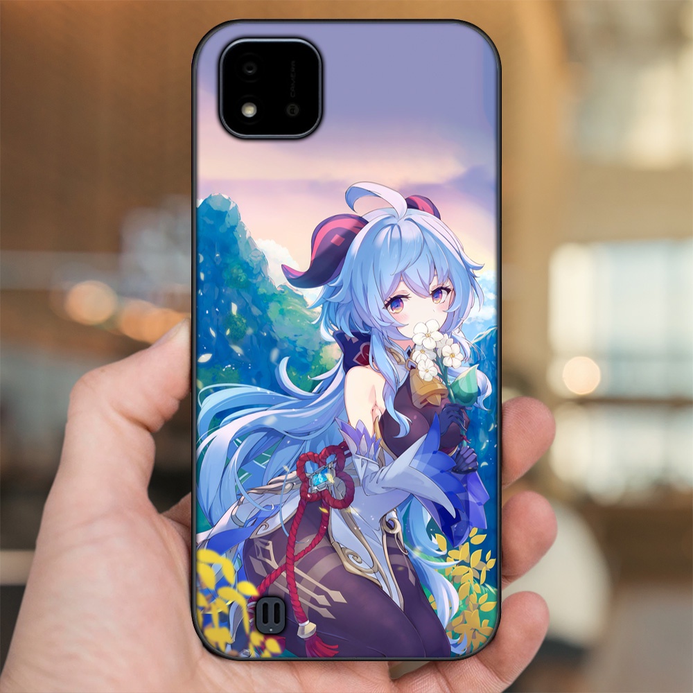Ốp lưng Realme C11 2021, C20 viền đen in hình Ganyu Genshin Impact
