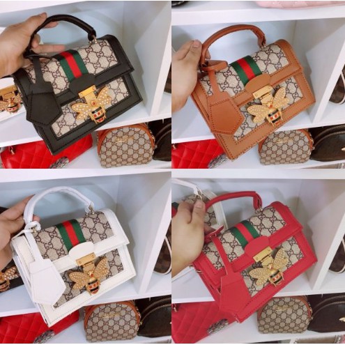 Túi Xách Thời Trang💖SIÊU SALE💖Túi Đeo Chéo Khóa Hình Con Ong Trẻ Trung 4 Màu Cao Cấp Dạo Phố | BigBuy360 - bigbuy360.vn