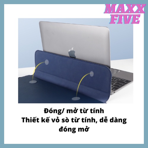 Túi chống sốc bao da Laptop / Macbook cao cấp 13,3 14 15,6 inch PU08 - Bảo Hành 1 Năm I Đựng Bao Da Nam Nữ II 2022